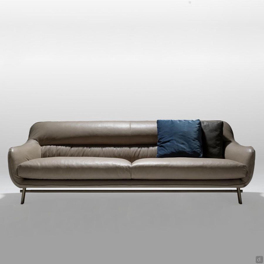 Venice vintage design leather sofa