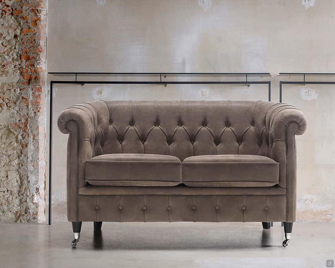 Isadora tufted 2-seater sofa with a classic style