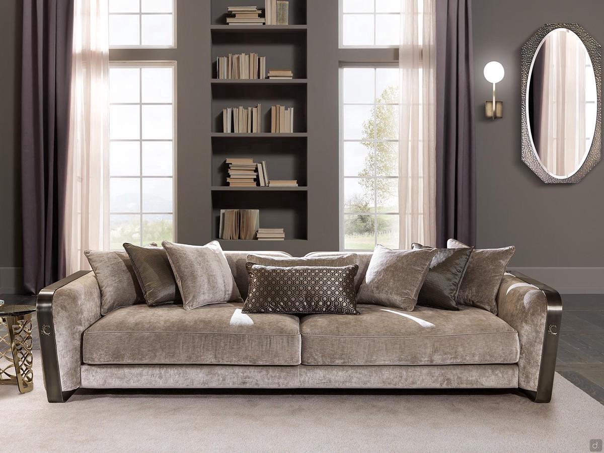 Luxury sofa with cushions Voyage by Cantori