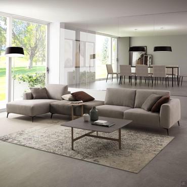 Abbey modern sofa with high feet