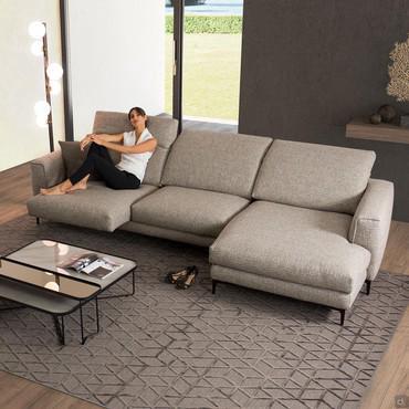 Modern sofa with pull-out seats Foster