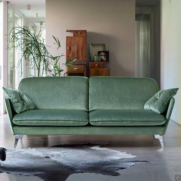 Bombay velvet modern vintage sofa