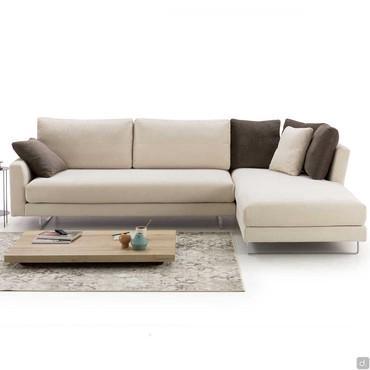 Removable fabric sofa cover Harold in the linear 3-seater model