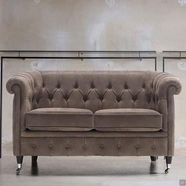 Isadora tufted 2-seater sofa