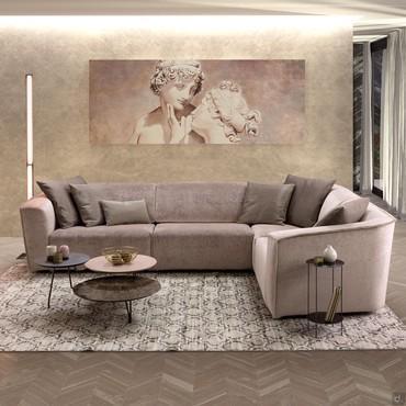 Davos elegant sofa with extendable seating 