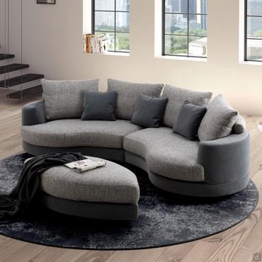 Messico curved two-tone sofa