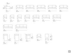 Elements and modularity available for the Elwood sectional sofa