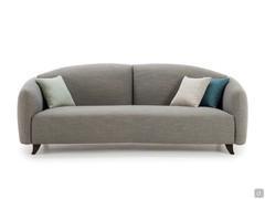 Gilmour designer rounded sofa, with the iconic 1950s style rounded shape revisited in a modern key