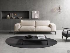 Soft and cosy Richmond feather sofa, here in the linear model with 30 cm wide armrests