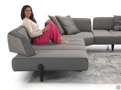 Ergonomics and seating proportions on the Leyton sofa with backrests in back position