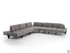 Large 353 x 353 cm Leyton corner sofa with shaped corner and pair of end pieces with two seats 