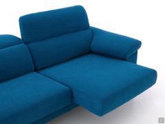 The pull-out seat mechanism allows the standard sofa depth to be increased by a further 11, 22 or 39 cm 