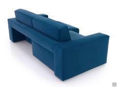 Rear view of the Attitude sofa with the manual extension seat fully open