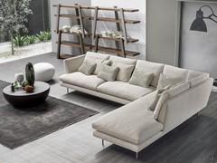 Lars designer corner sofa by Bonaldo with chaise longue or more impressive corner element