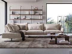 Fabric sofa with sundial Skid by Bonaldo