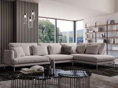 3-seater sofa Paraiso by Bonaldo in a corner version with meridienne