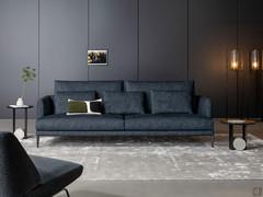 3-seater sofa Paraiso by Bonaldo, coverable in fabric, leatherette or leather