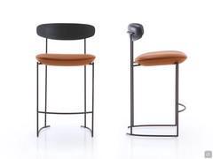 Front and side views of the Keel stool highlighting its perfect proportions and minimalist silhouette