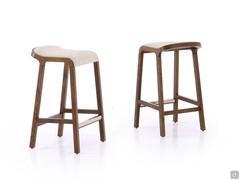 Bryanna stool with Tabacco-stained ash frame and Venice fabric seat