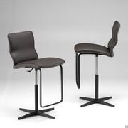 Victor stool with shaped back by Cattelan - spoke base model