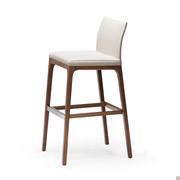 Arcadia Italian sleek wooden stool by Cattelan