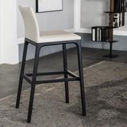 Stool with quilted backrest Arcadia by Cattelan