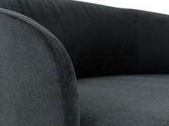 Close up of the curved backrest