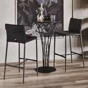 Isabel modern stool with metal structure