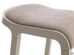 Bryanna backless high stool with upholstered or wooden seat matching the frame