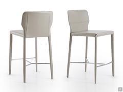 Denali stools at kitchen counter height with high, contoured backrests