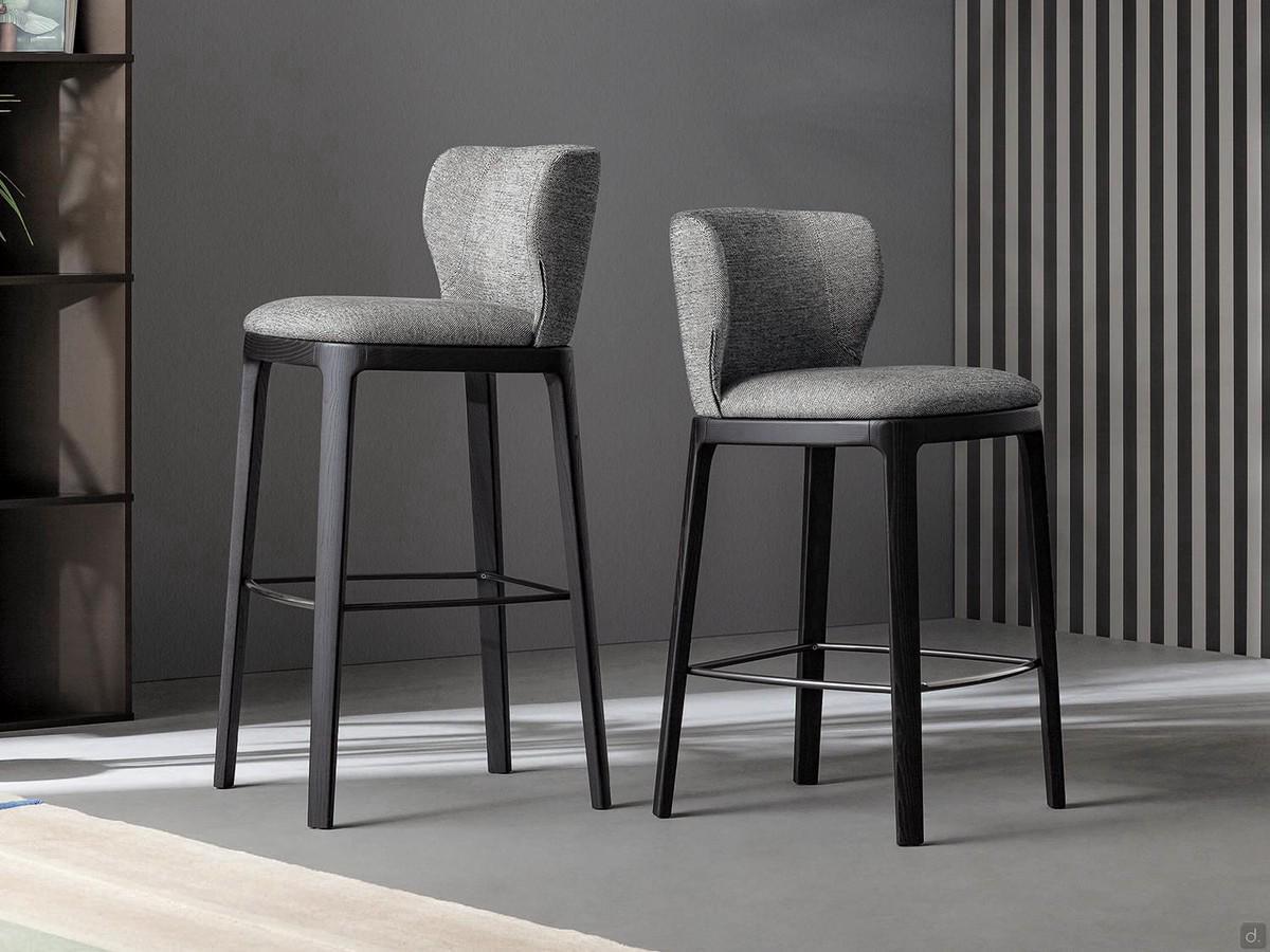 Elegant Scandinavian-style stool Joy Too by Bonaldo