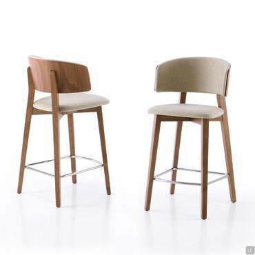 Darcey kitchen stool with backrest