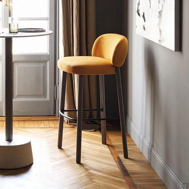 Wooden stool for kitchen island Hamide