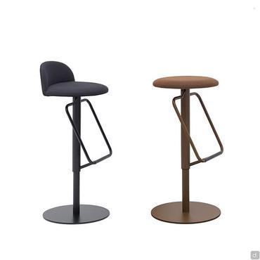 Newton stool with height-adjustable central column base