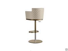 Evora swivel and liftable stool with metal frame available in 4 finishes