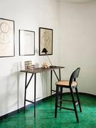 Minima wooden stool with Vienna straw seat