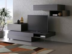 Cabinet for TV over 50 inches California Slide, complemented by wall unit and open element from the California collection of the same name