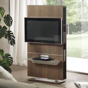 Tour revolving tv stand with set-top box shelf