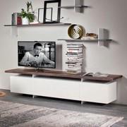 Seneca TV stand by Cattelan with wooden top and four doors