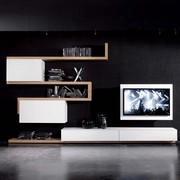 Swing adjustable and extendible wall TV stand