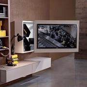 Swing adjustable and extendible wall TV stand