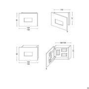 Swiveling and Opening Tv Door Swing - Models and Dimensions