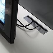 TV Stand Panel with aluminium cable hole