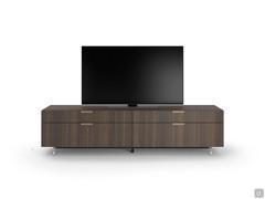 Fly Deluxe TV stand cabinet in the model with No. 2 drop-down doors and No. 2 top drawers