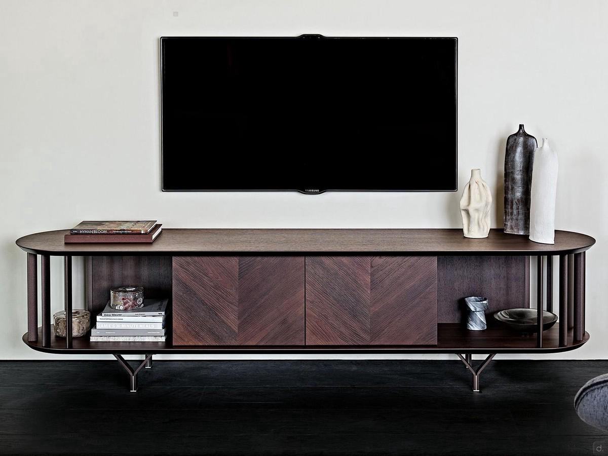 Cattelan's Costes open TV cabinet offers ample space to place objects of all kinds