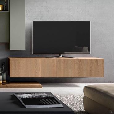 Plan TV cabinet with drop down door, cm 192 wide with no. 2 elements