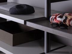 Aghata matte lacquered shelf and fashion wood oak Ghiro tray