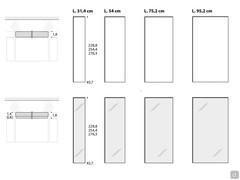 Bliss Player walk-in wardrobe - Linear panel