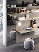 The wall panelling is also available in mirror glass (back panel finish not available)