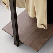 Linear melamine shelf, detail